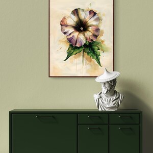 Floral Canvas Wall Art, Decorative Art Print, Flower Home Decor, Gift for Gardeners, Floral Artwork for Living Room