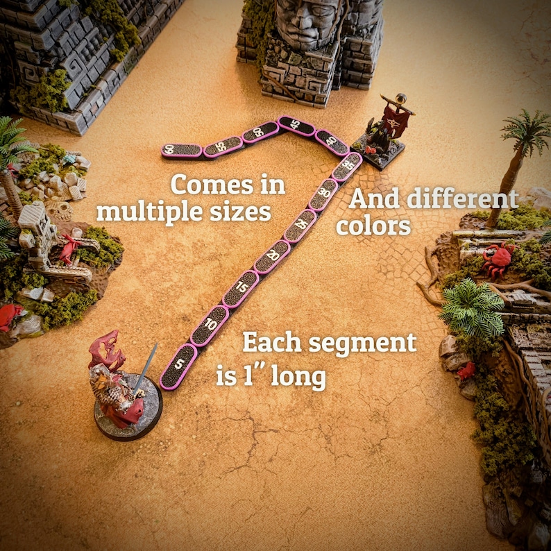 Chain Ruler Ft for Tabletop Games, Rpgs and More With Custom Length and ...
