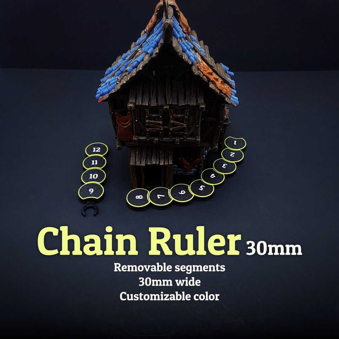 Chan Ruler Chain Ruler for Tabletop Gaming 30mm Wide With Removable Segments - Etsy
