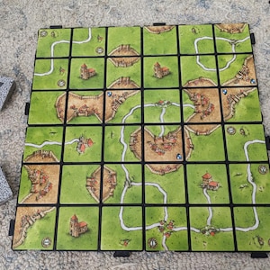 Porte-carrelage Carcassonne - 3 x 3, 4 x 4, remise sur les lots multiples - Idéal pour les enfants !