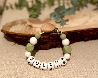 Personalized pacifier chain