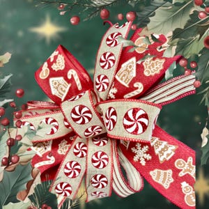 Lebkuchen Schleife Schleife, Weihnachtsbaum Schleife Pfefferminze, Lebkuchen Schleife, Lebkuchen Schleife, Lebkuchen Schleife, Lebkuchen Schleife