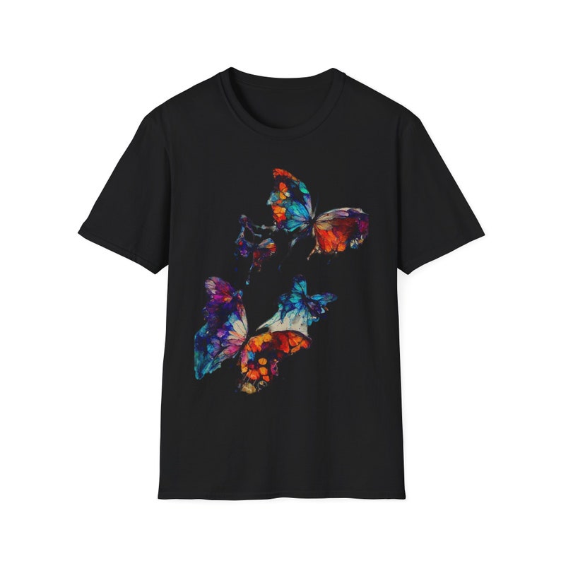 Women T-shirt With Butterfly - Etsy