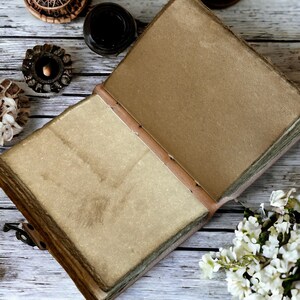 Vintage Genuine Leather Journal Handmade Deckle Edge Paper Leather ...
