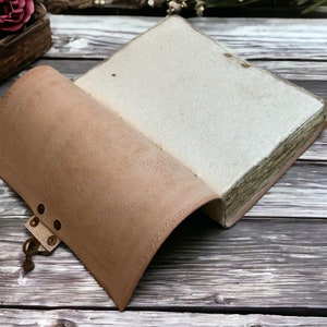 Vintage Genuine Leather Journal Handmade Deckle Edge Paper Leather ...