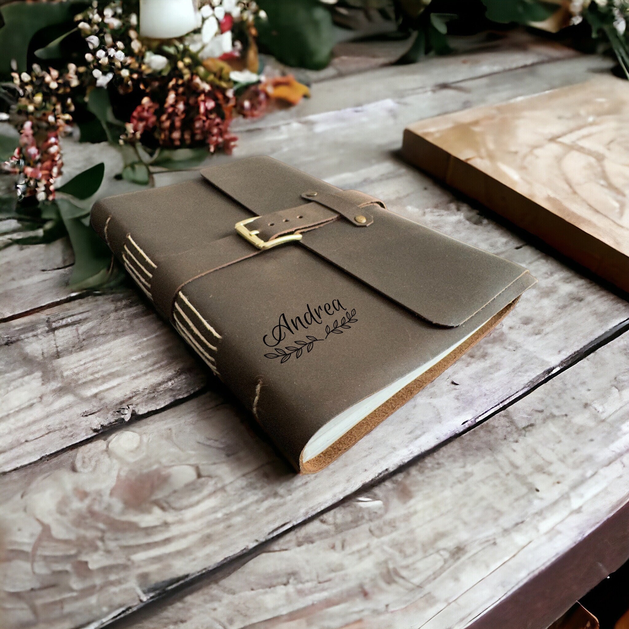 Personalized Vintage Genuine Leather Journal Handmade Cotton Paper ...