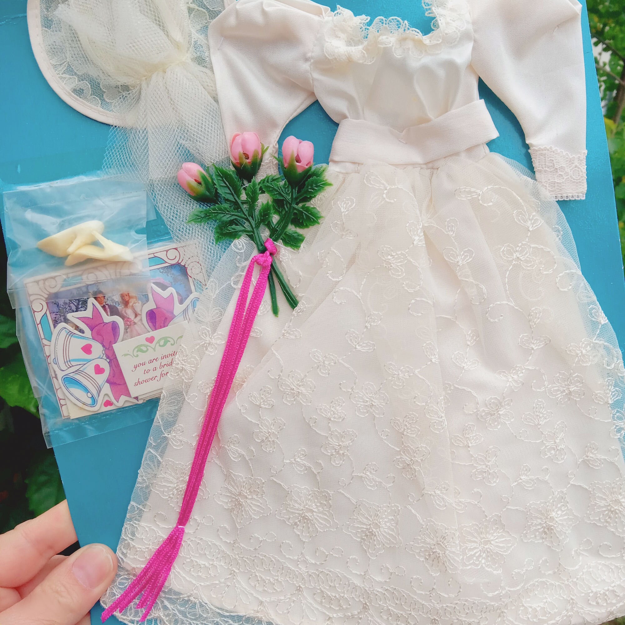 1986 Barbie Romantic Wedding Dress Complete Set - Etsy