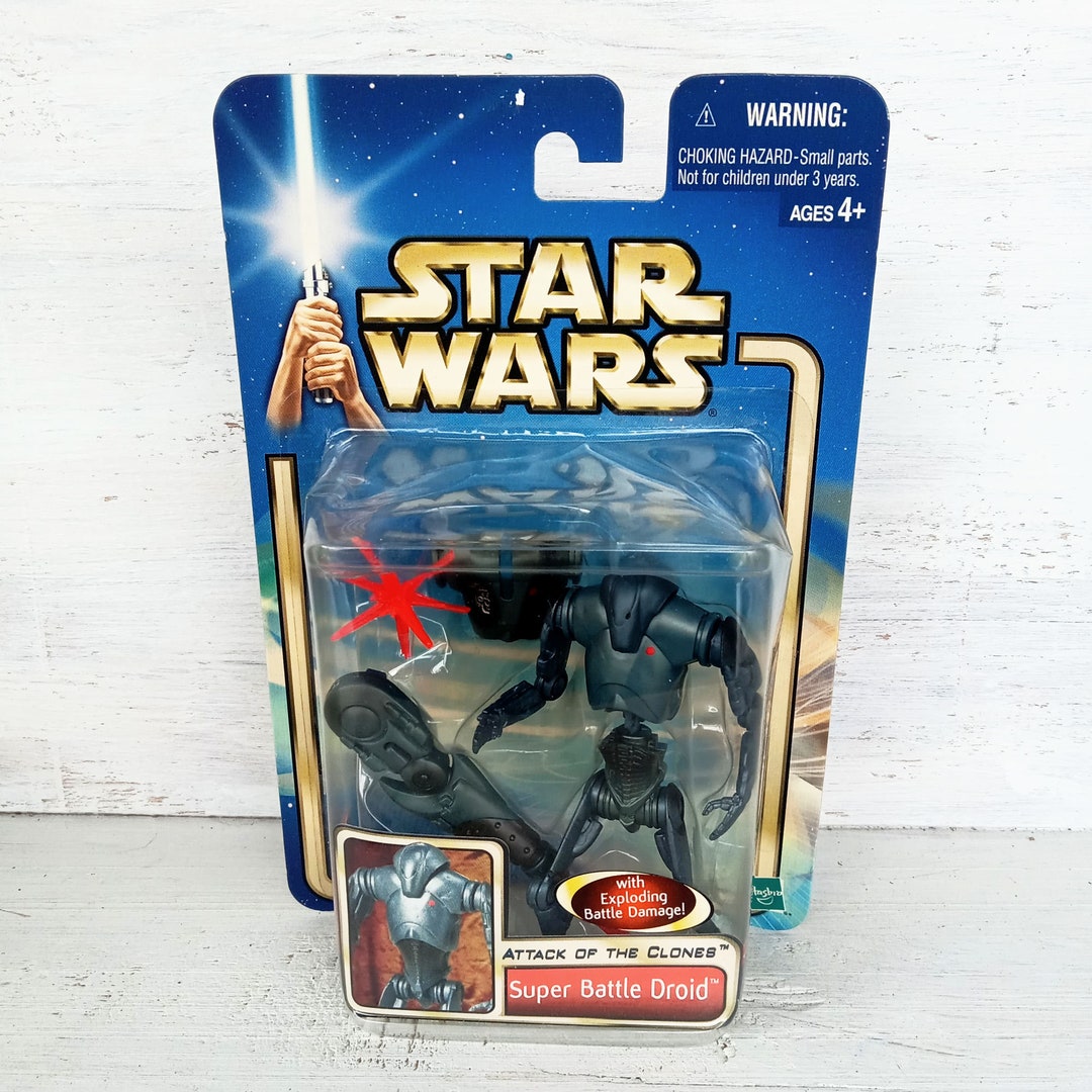 Figurine Star Wars Hasbro Super Battle Droid CW16 échelle 3.75" - Occasion Bon état