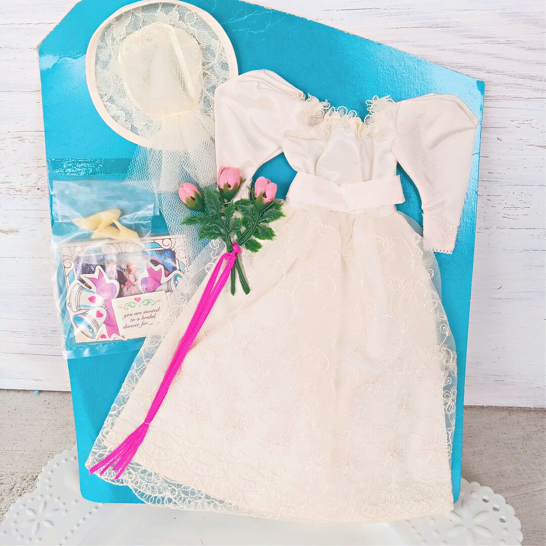 1986 Barbie Romantic Wedding Dress Complete Set - Etsy