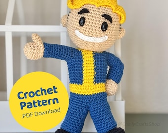 Happy Shelter Boy Plushie Amigurumi Crochet Pattern PDF Download