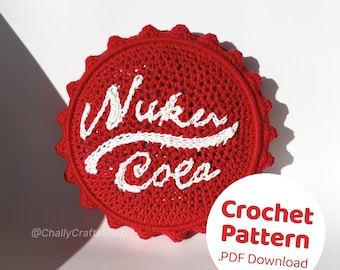 Coke Bottle Cap Wall Decor Amigurumi Crochet Pattern PDF Download