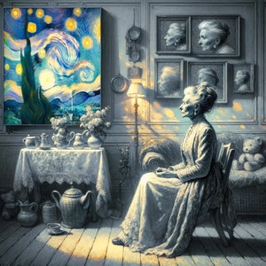 Whistler's Mother -James McNeill - IAcreativejazz - Wall Art - Beautiful Painting