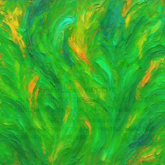 Verdalia – Digital Download of TypoChromic Abstract Art – Kingdom of Green and Vital Energy