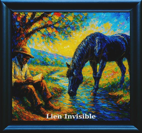Invisible Link - Digital Art - Unique and Rare Work - Fine Art Print - Certified SHA256 Hash