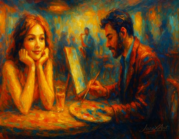Suspended Dream Parisian Art (1/1) I Enter the world of Jozexart I Mintage on opensea possible - Certified SHA 256 Encrypted