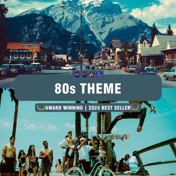 80s Theme LUTs-Video Presets-Professional Videography-Mobile and Desktop LUTs Bundle-Video Filter-Video Color Grading-Video Editing