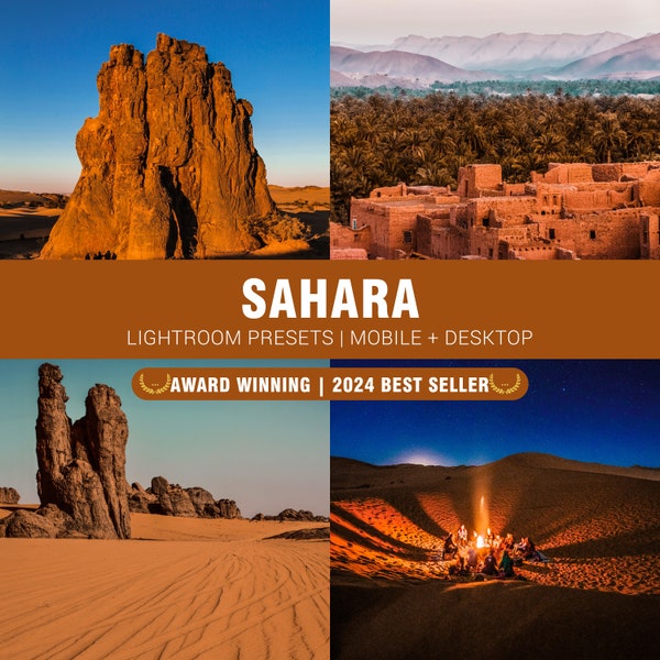 Sahara Presets-Professional Photography-Mobile & Desktop Lightroom Preset Bundle Instagram-Photo Filter-DNG-XMP-Lightroom-Photoshop