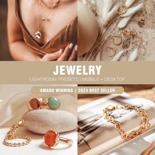 Jewelry Gold Presets-Professional Photography-Mobile & Desktop Lightroom Preset Bundle Instagram-Photo Filter-DNG-XMP-Lightroom-Photoshop