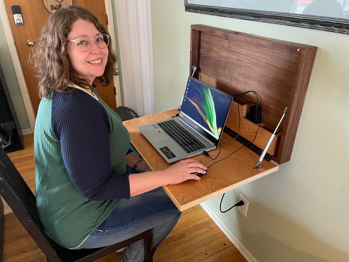 Folding Wall-mount Laptop Desk (DIGITAL PLANS ONLY) - Etsy