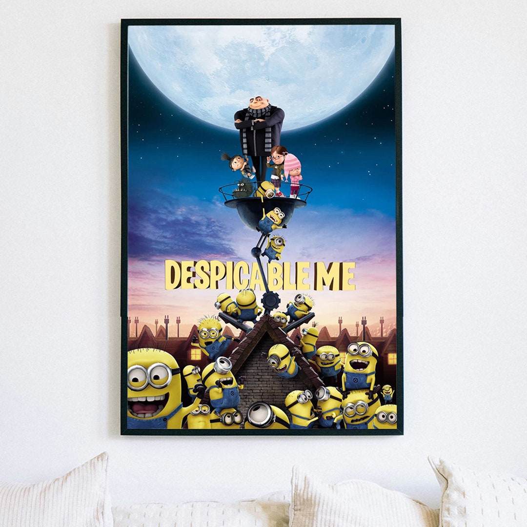 Despicable Me Movie Poster, Movie Canvas, Wall Art Collection, Poster ...