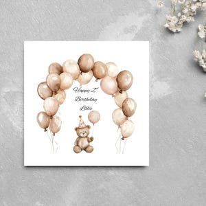 Carte d'anniversaire, personnalisée, amitié, bohème, simple, fête