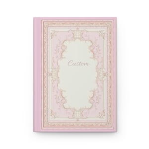 Pink Rococo Princess Journal  Baroque Ornate Hardcover Notebook, Coquette Aesthetic Diary, Princess Gift for Her, Lined Writing Journal