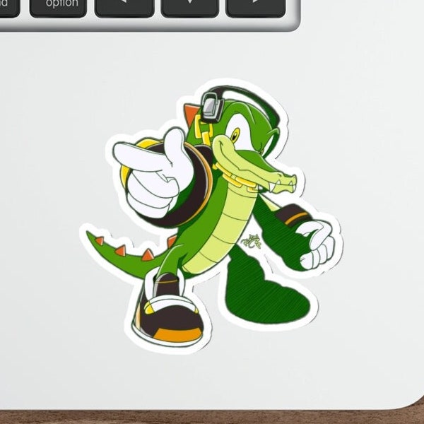 Vector the Crocodile (Sonic Riders Style) - Die-Cut Sticker