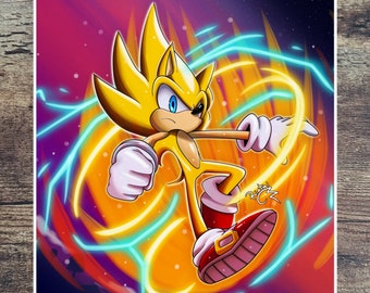 Super Sonic 2 (sonic Frontiers) Matte Poster Print - Etsy
