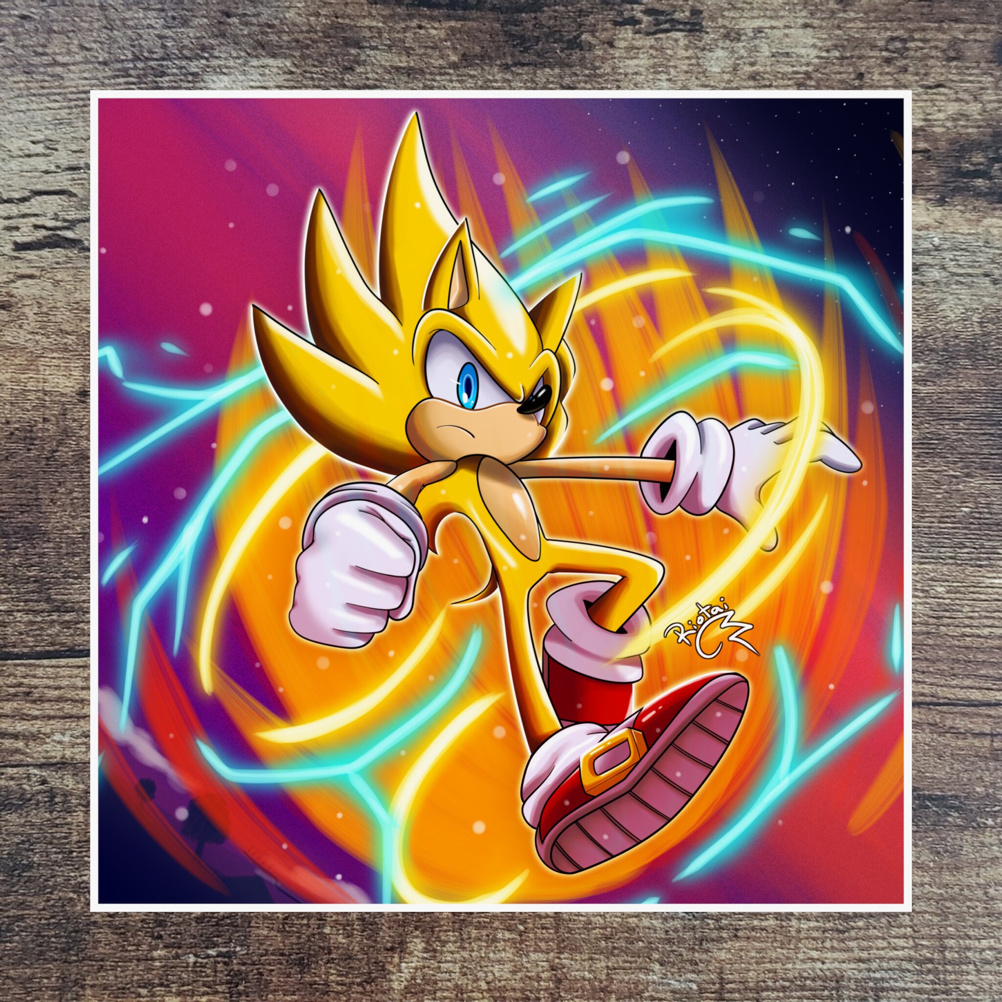 Super Sonic 2 (sonic Frontiers) Matte Poster Print - Etsy