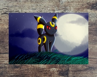 ブラッキー　ポスター ポケモンポスター: ブラッキー - Etsy 日本