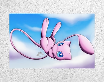 Mew in the Sky! - 17"x11" Matte Poster Print