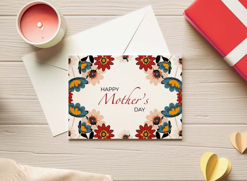 Mother's Day Printable Card, Digital Mothers Day Card, Greeting Card ...