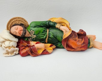 Sleeping Saint Joseph 8 inches Resin Statue
