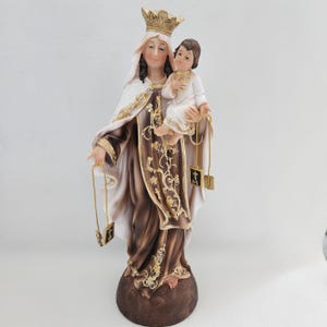 Virgen Of Carmen 12 inch Religious Statue
