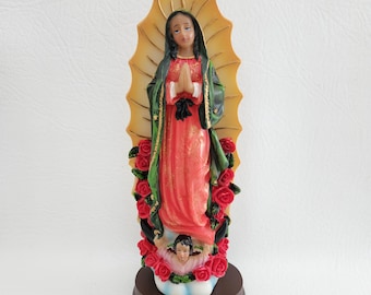 Virgen of Guadalupe 8 inch Religious Statue