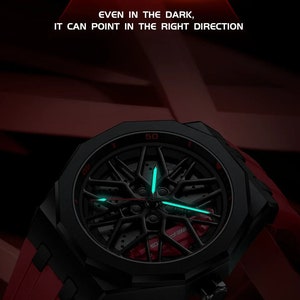 AMG G55 3D Brake Caliper Wheel Watches Red, Green image 8