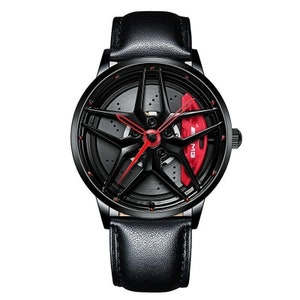 AMG 300 3D Brake Caliper Wheel Watch: Steel, Leather or Mesh Band