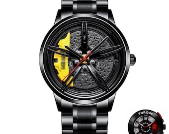 Ferrari ソリダリティ ブラックレザーベルト 時計　カーボン文字盤 Ferrari ソリダリティ ブラックレザーベルト 時計 カーボン文字盤