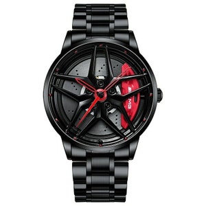 AMG 300 3D Brake Caliper Wheel Watch: Steel, Leather or Mesh Band