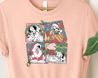 Christmas 101 Dalmatians Shirt: Disney Xmas Santa Dog Tee