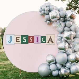 Printable Disney Frozen Party Sign, Frozen Birthday Party Decoration, Elsa Name Sign, Entrance Sign, Party Supplies, Frozen Letters, 0001
