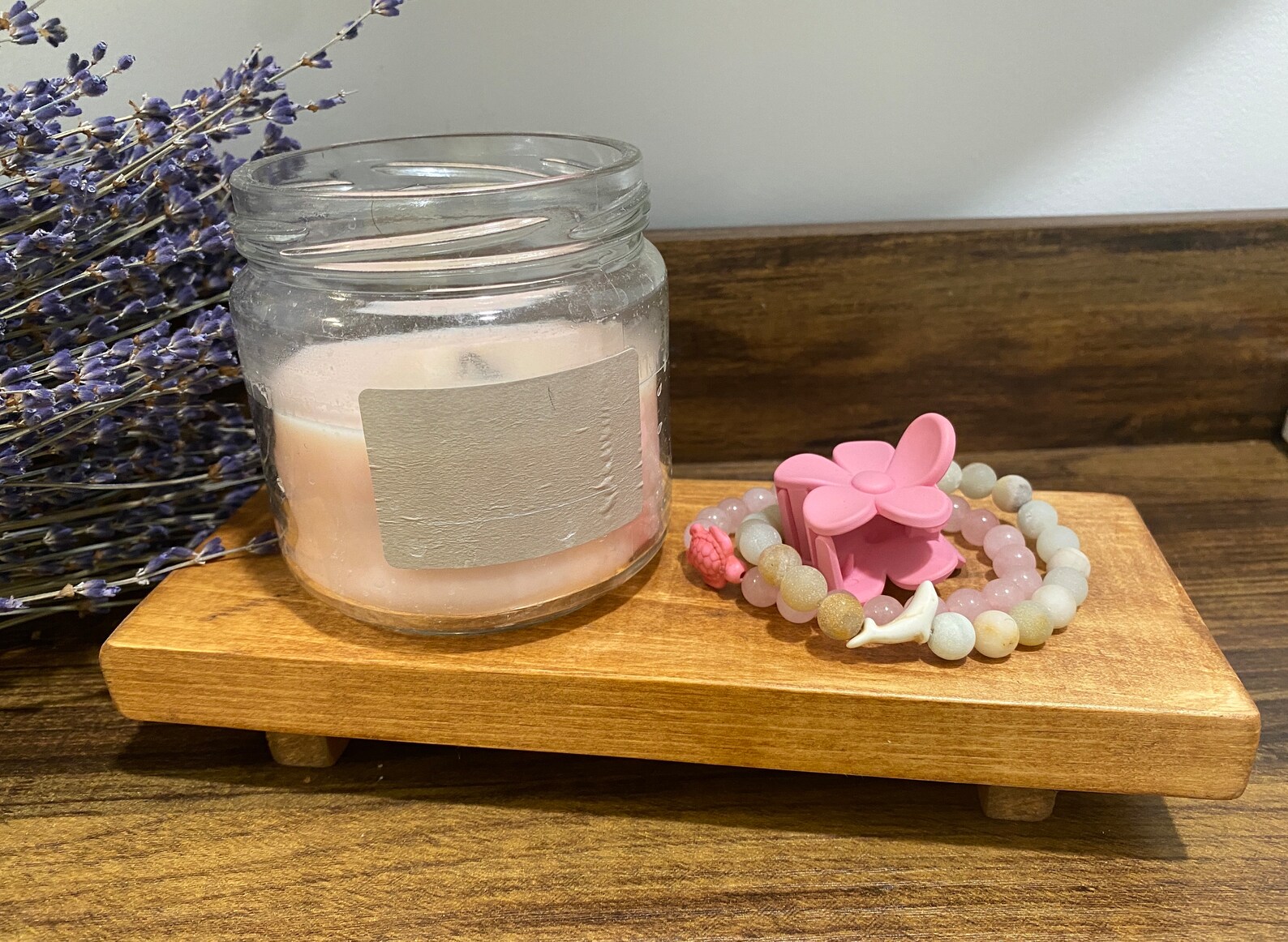 Wood Riser Rustic Soap Tray Bathroom Pedestal Product Display Kitchen ...
