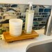 Wood Riser Rustic Soap Tray Bathroom Pedestal Product Display Kitchen ...