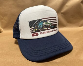 Freightliner cabover vintage style truckers hat
