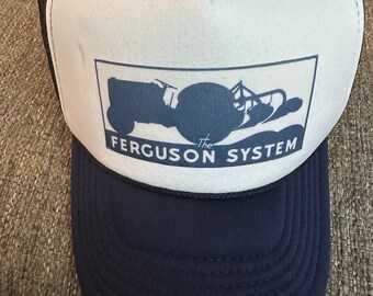 vintage style ferguson tractor truckers hat