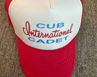 vintage style cub cadet truckers hat