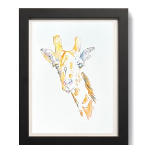 Giraffe, Giraffe Painting, Watercolor Original Painting, Art, Zoo Animals, Nursery Art, Giraffes, Yellow, Paintings