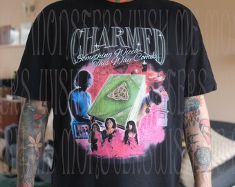 Charmed Retro T-shirt ~ Something Wicca This Way Comes