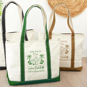 Custom Tote Bag, Beach Tote Bag for Girls Trip, Bachelorette Trip Gifts,  Bridesmaid Beach Tote Bag, Beach Bride Gift, Personalised tote bag