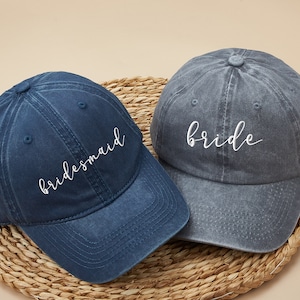 Casquette de baseball brodée personnalisée pour EVJF : L'épouse du parti, chapeau d'enterrement de vie de jeune fille, cadeaux de mariage